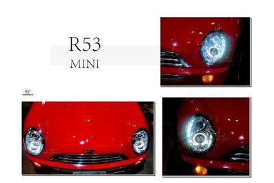 JY MOTOR 車身套件 - MINI R53 R50 R52 COOPER MINI ONE 黑框 R8燈眉 大燈