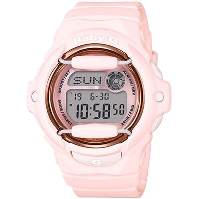 BABY-G 柔和甜美花粉嫩休閒錶( BG-169G-4B)粉紅42.6mm