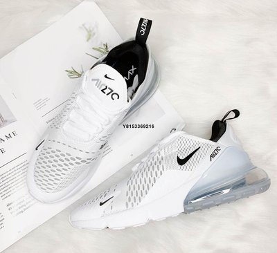 Nike Air Max 270 白黑 氣墊 慢跑鞋 男女款 AH8050-100