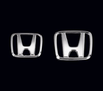 圓夢工廠 Honda Civic 喜美 5代 兩門 雙門 K6 金屬鍍鉻 前後車標 銀色 金色 標誌 logo 字貼