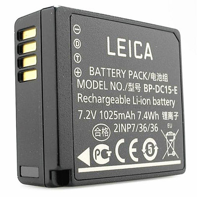 leica徠卡D-LUX7 C-LUX DLUXtyp109相機原裝電池萊卡BP-DC15E