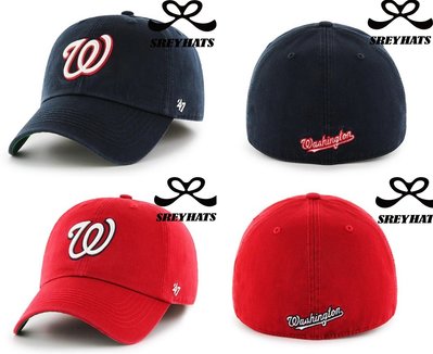 [SREY帽屋]預購＊47 Brand FRANCHISE MLB 華盛頓國民 經典LOGO 軟版全封老帽 美國限定款