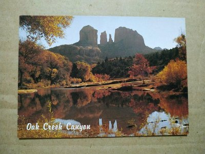 Oak Creek Canyon橡樹溪峽谷明信片