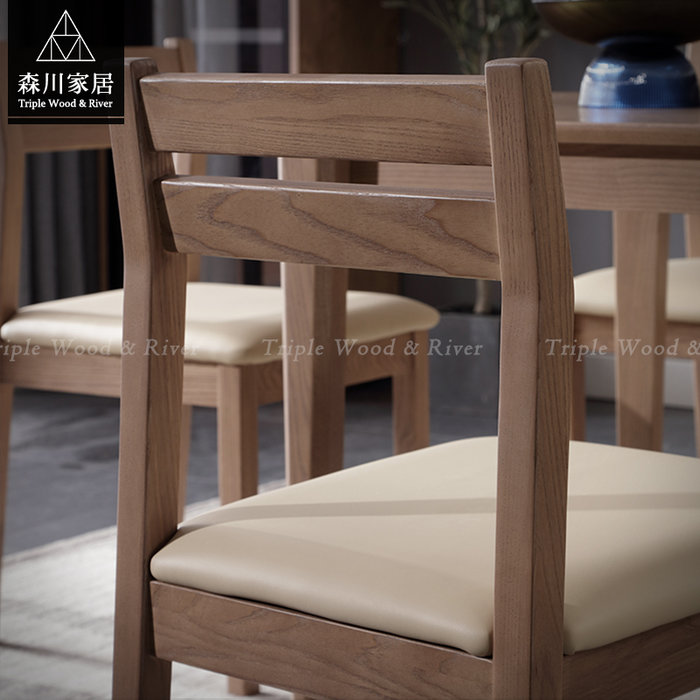 《森川家居》NRC-60RC03-北歐木質設計軟墊休閒椅 餐廳餐椅房間民宿/收納櫃設計/日式原木LOFT品東西IKEA