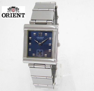 【 幸福媽咪 】網路購物、門市服務 ORIENT 東方錶 藍寶石 指針石英錶 藍面 26mm 型號:S931B9