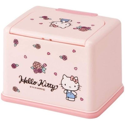 正版授權🐰 日本 三麗鷗 KT 凱蒂貓 方型面紙盒 面紙盒 收納盒 塑膠盒 按壓盒 彈蓋盒 方形盒 卡通盒