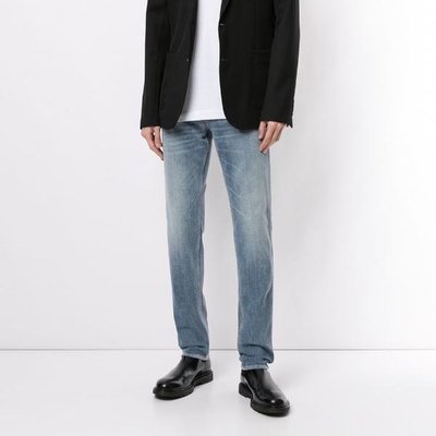 Emporio Armani stonewashed straight-leg jeans 男水洗直筒單寧褲 限時折扣代購中