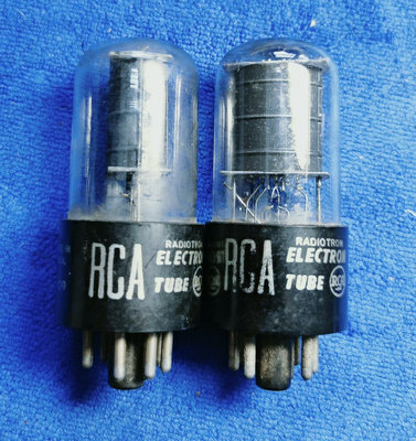 美國RCA 6K6/6V6同期同碼電子管一對，138/對，9004