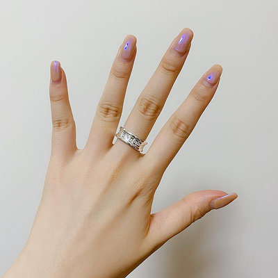 素素家泰國佛牌特色 阿贊噴戒指 女款開口 可調節 銀色