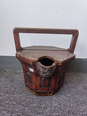 【二手】老物件色的茶葉桶，造型獨，原裝原味8934【銅都古董】古玩 收藏 古董