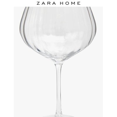 現貨熱銷-酒杯Zara Home 高腳透明便攜家用茶杯果汁杯酒杯玻璃水杯 49017409990