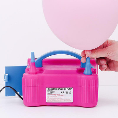 氣球機電動雙孔氣泵 電動式家用打氣機氣機氣球機電動打氣筒B19