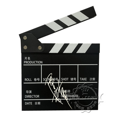【全新】張譯 親筆簽名 2020金雞獎 電影導演打板開拍板