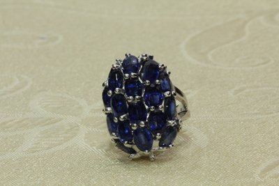 天然藍晶石18顆 925純銀戒指 賣場內有碧璽 紫水晶 石榴石 墨翠 紅寶石 藍寶石 蛋白石 黃玉 坦桑石 黃水晶 茶晶