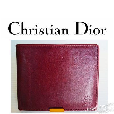 新 真品 Christian Dior 短夾 傳統皮夾 CD皮包手包零錢包 二手正品 男性精品包包328  一元起標