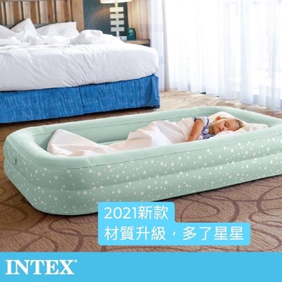 全新INTEX充氣床、居家臨時用床、戶外露營、攜便好清潔好收納+省力電動充放打氣