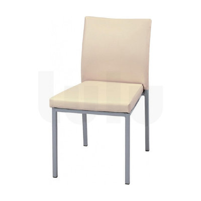【Lulu】 伯爵椅 銀腳 米白色 339-9 ┃ 餐桌 餐椅 餐廳椅 洽談椅 休閒椅 造型椅 用餐椅 銀腳 黑腳 椅子