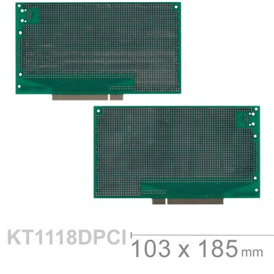 『聯騰．堃喬』KT-1118DPCI 103 x 185 mm 雙面 65 x 30 孔 FRP  PCB板 萬用電路板