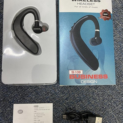 跨境單耳S109車載商務藍牙耳機無線藍牙耳機掛耳運動款工廠店直銷
