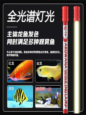精品龍魚專用發色燈誘色增色仟魚T5魚缸原子燈nec金龍紅龍魚燈潛水燈