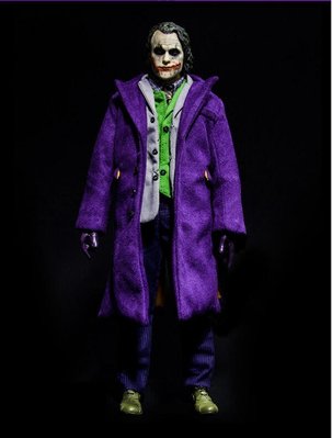 現貨熱銷-16兵人模型蝙蝠俠joker小丑紫色大衣西服套裝非HT DX11 DX01有貨YP2697