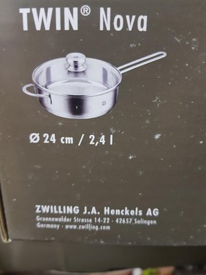 ZWILLING 德國雙人牌 不銹鋼單柄深平煎鍋 24cm