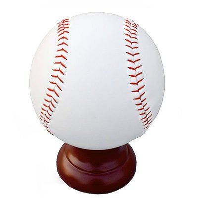 【熱賣精選】22英寸禮品棒球 大簽名棒球 大空白棒球 球隊紀念球 棒球球托套裝