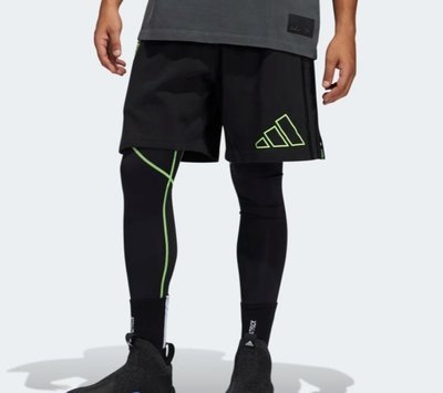 現貨  L ADIDAS 籃球褲 超潮 DANIEL PATRICK X 哈登 系列 棉褲 黑色 短褲 美版 大尺碼