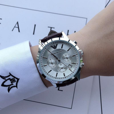 二手全新Armani阿瑪尼手錶男士商務休閑男錶超薄鋼帶防水石英腕錶