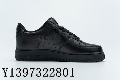 Nike Air Force 1 07 LE Black 全黑 鐵牌时尚 百搭休闲鞋 315122-001