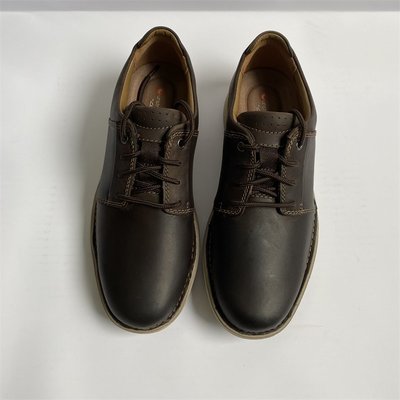 100原廠％Clarks男鞋Un Larvik Lace簡約英倫風低幫舒適休閑皮鞋