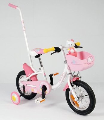 正版Holle Kitty造型12吋豪華親子腳踏車/台灣製造/絕版商品售完為止