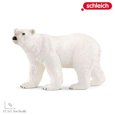 德國思樂schleich仿真野生北極動物模型玩具海洋認知14800北極熊