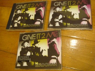 Madonna 瑪丹娜=10=單曲混音 REMIX=give it to me=英國cd1+cd2+美版=一起賣