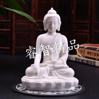 【睿智精品】陶瓷南無阿閦如來不動佛 不動如來 隨身佛 法像莊嚴（GA-3033）