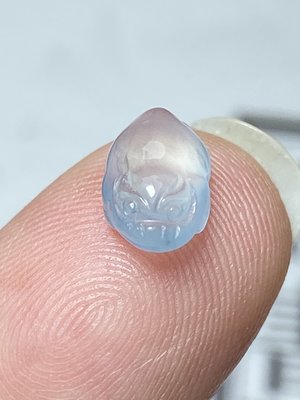 緬甸玉A貨翡翠 高冰玻璃種藍剛貔貅 冰透起剛光18k鑲嵌品質 特價2500🉐️ F2
