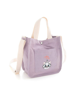╭°☆幸福愛麗絲☆° NET迪士尼瑪莉貓刺繡斜背包 手提包
