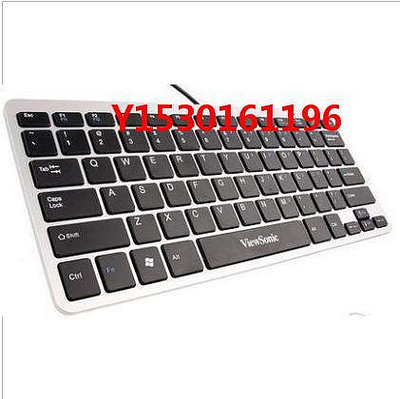 游戲鍵盤viewsonic優派KU855巧克力有線纖薄筆記本USB迷你靜音外接小鍵盤