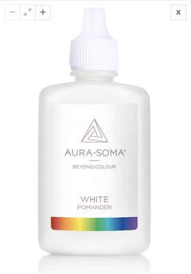 英國Aura-soma 保護靈氣(波曼德)塑膠瓶 (白色）。英國原裝