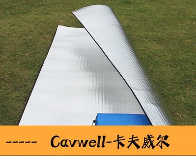 Cavwell-雙面鋁膜防潮墊地席野餐墊戶外露營便攜雙面鋁膜防潮墊隔熱-可開統編