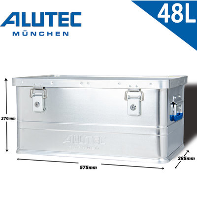 台灣總代理 德國ALUTEC - 輕量化鋁箱 戶外工具收納 露營收納 椅子 48L
