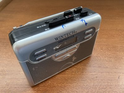 故障 WINTECH 卡帶式 錄音機 錄放音機   使用一般卡帶 (PCT-01R) 卡帶聲音小
