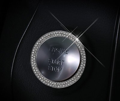 Benz W204 裝飾 圈 一鍵啟動 鑰匙 裝飾 水鑽  C200 C250 C300 C63 AMG 點火