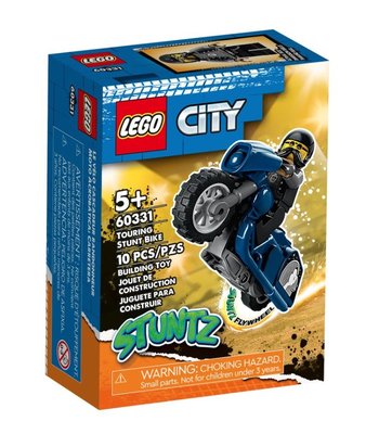 積木總動員 LEGO 60331 City 巡迴特技摩托車 外盒12*9*4.5cm 10pcs