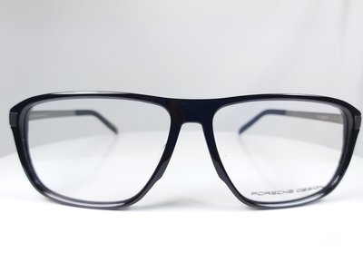 『逢甲眼鏡』PORSCHE DESIGN鏡框 全新正品 黑色膠框 金屬鏡腳  經典設計款【P8320 A】