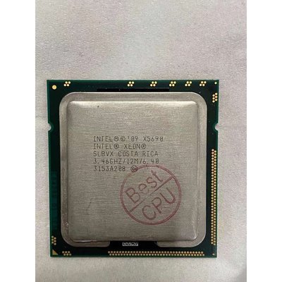 【熱賣精選】Xeon X58主機板CPU X5680 X5690 1366腳位 桌電CPU INTEL 處理器 桌機CP