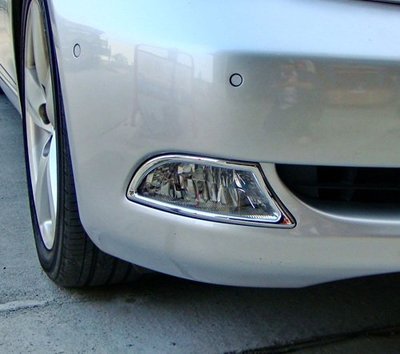 圓夢工廠 Lexus LS460 LS460L 2006~2009 鍍鉻銀改裝車燈框飾貼 前保桿燈框 前霧燈框