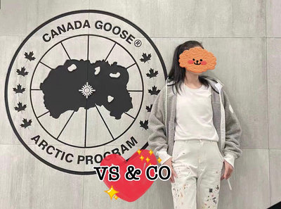 ❤️VS &amp; CO❤️加拿大Outlet代購 Canada Goose鵝牌羊毛抓絨加厚飛行員夾克夾克外套 短版外套