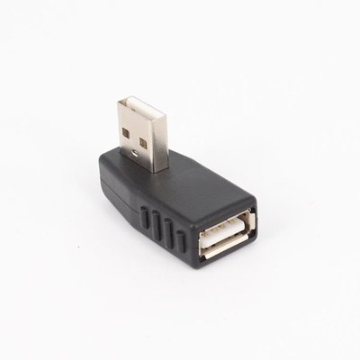 USB轉接頭公對母彎頭90°轉換頭usb2.0公轉母電腦延長數據頭270度 A5.0308
