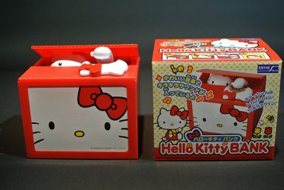 (參號倉庫) 現貨 SHINE Hello Kitty 凱蒂貓 存錢筒 儲金箱 惡作劇 銀行 交換禮物 再版